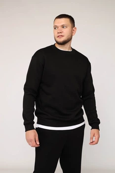 Світшот чоловічий YUKI чорний 56 ЦБ-00279985