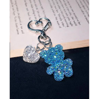 Брелок Swarovski Color Bear Mint для телефонов из кристаллов