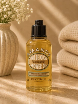 Миндальное масло для душа L'Occitane Cleansing And Softening Refillable Shower Oil Almond Shower Oil