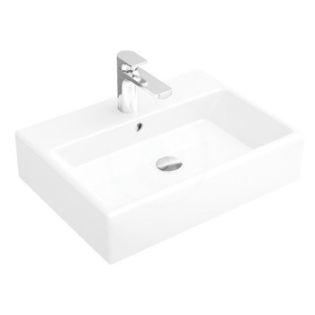 Умывальник мебельный с отверстием с переливом 60х42см VILLEROY & BOCH MEMENTO 51336LR2, белый