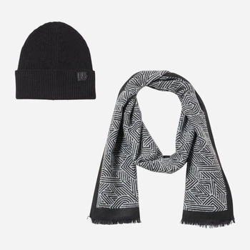 Комплект (шапка + шарф) женский Donna Karan NY (DKNY) 815855138 One Size Черный (1161427674)
