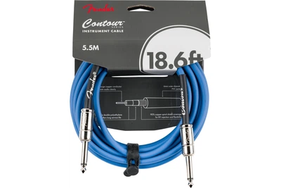 Кабель инструментальный FENDER CABLE CONTOUR SERIES 18.6' LAKE PLACID BLUE