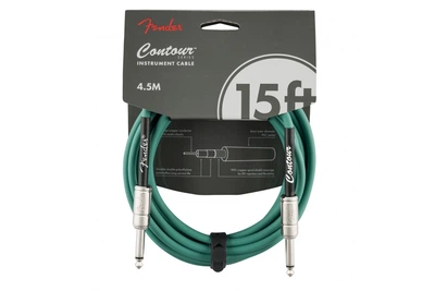 Кабель инструментальный FENDER CABLE CONTOUR SERIES 15' SHERWOOD GREEN