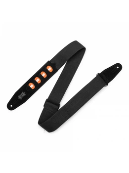 Ремень для гитары Levy's MC2PH-BLK PickPocket Cotton Series (Black)