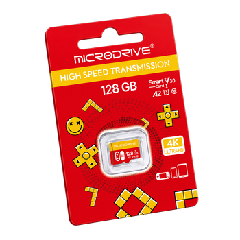 Карта памяти microSD Microdrive 128 ГБ UHS-I U3 V30 A2 Class 10 для смартфона, планшета, консоли и 4K