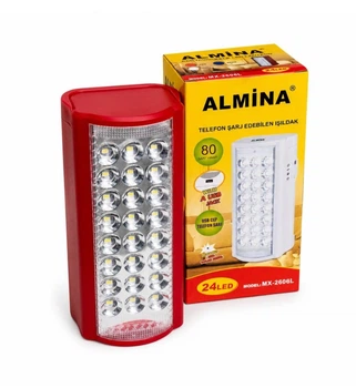 Ліхтар акумуляторний переносний лампа Almina з функцією Power bank 24 LED