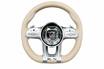 Руль AMG 2018-Style (бежевый, 3pin) для Mercedes S-сlass W222 2013-2022 гг