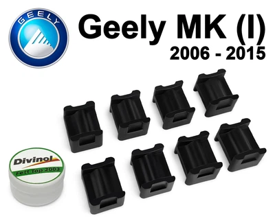 Ремкомплект ограничителей дверей Geely MK (I) 2006-2015 фиксаторы вкладыши втулки (4 двери)