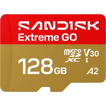 Карта пам'яті SanDisk microSDXC Extreme GO 128GB Class 10 UHS-I V30 A2 (SDSQXGN-128G-GN6MN) [174296]