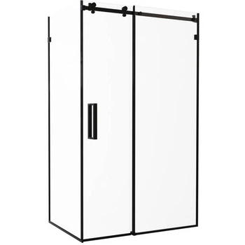 Душова кабіна Devit Art 3.0 SE2340B прямокутна, розсувна, 120х80 см, без піддона, скло прозоре, профіль чорний матовий