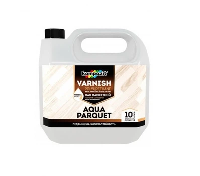Лак паркетний Kompozit AQUA PARQUET поліуретановий глянцевий 5л