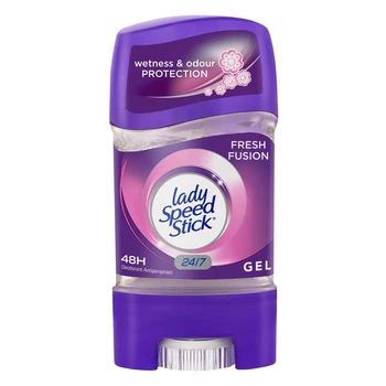 Антиперспирант-дезодорант женский гелевый Lady Speed Stick Invisible Dry Power Fresh Fusion, 65 мл