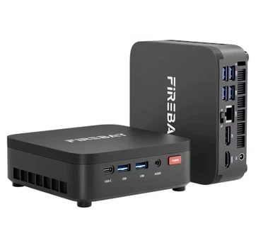 Неттоп Firebat F1, Black, Ryzen 5 7640HS (6x4.3-5.0 GHz), 16Gb DDR5, 512Gb SSD NVMe, Radeon 760M, WiFi 6E, Bluetooth 5.3, 2.5GLan, 1xType-C / 6xUSB 3.2, HDMI/DP, Windows 11 Pro