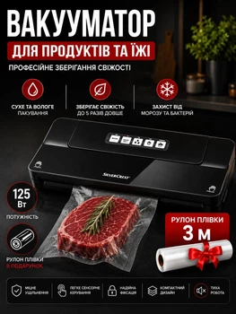 Вакууматор для продуктов и еды профессиональный silver crest sv 125 c6 черный 125 вт для сухих и влажных продуктов для мяса для рыбы домашний автоматический электрический рулон пленки в подарок