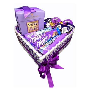 Подарункова композиція з шоколаду Milka