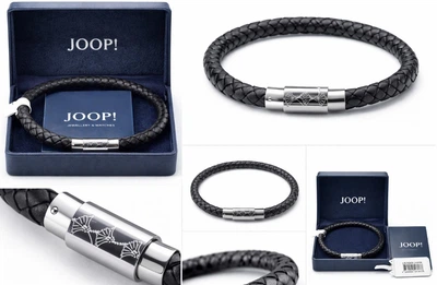 Чоловічий шкіряний браслет JOOP! з металевою застібкою