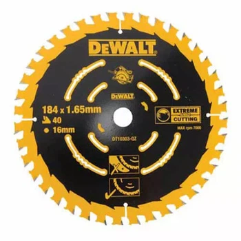 Диск пиляльний DeWALT EXTREME, 184 х 16 мм, 40 z, ATB, 18 град, універсальне застосування