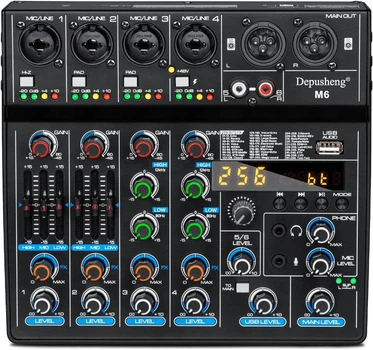 Портативный DJ-микшер Depusheng
