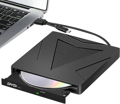 Внешний DVD/CD привод RUIZHI USB 3.0 Type-C, портативный заудиофон для ноутбука и ПК