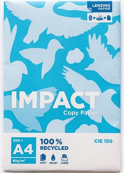 Офісний папір European Standart IMPACT Copy Paper 100% Recycled A4 80г/м² 500 аркушів