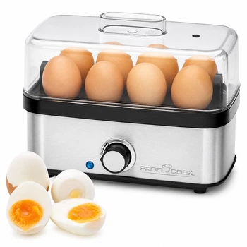 Електрична яйцеварка ProfiCook PC-EK 1275 400 Вт, до 8 яєць, омлет, яйця-пашот, нержавіюча сталь