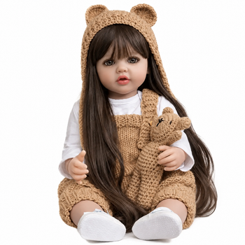 Реалистичная кукла Реборн 55 см полностью виниловая Doll Reborn Baby К0100226