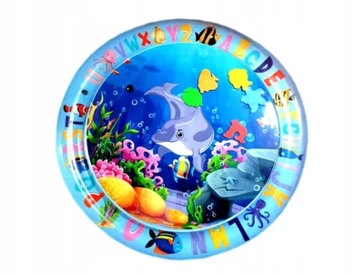 Сенсорний килимок для немовлят, різнокольоровий, надувний 65 x 65 x 8 см
