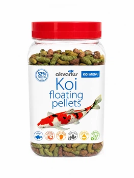Корм для прудовых рыб Аквариус Кои меню, плавающие пеллеты (Koi menu floating pellets) - 600 мл (200г)
