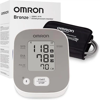 Тонометр с индикатором гипертонии OMRON Bluetooth для измерения АД