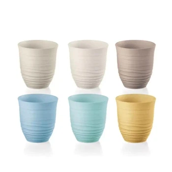 Набор стаканов Guzzini Tumblers Tierra разноцветный из пластика низкие стаканы на 350 мл 6 шт (163-135-17950352)