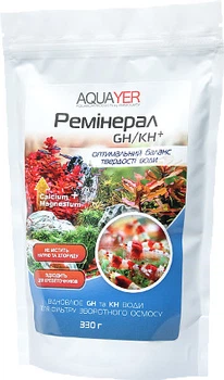 Средство для аквариума AQUAYER Реминерал GH/KH+ 330 г