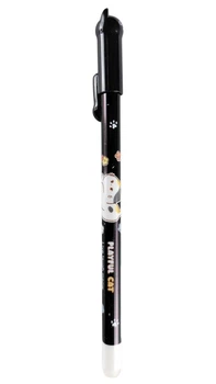 Ручка гелевая пиши-стирай 0,38мм синяя Котики Без бренда (MP-2343)