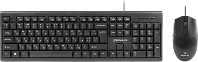 Комплект дротовий REAL-EL Kit 511 USB Black (EL123100052)