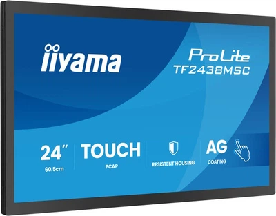 Монітор інтерактивний 24" Iiyama ProLite Touch TF2438MSC-B2 Чорний