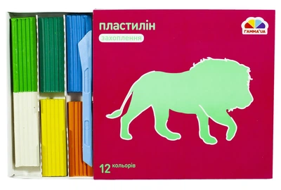 Пластилин 12цв Гамма, 200304 Гамма Украина (200304)