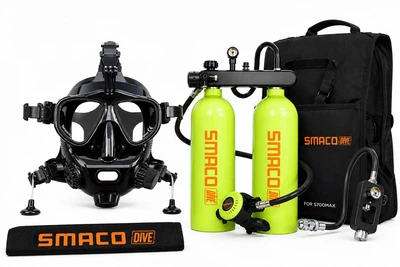 Комплект для дайвінгу SMACO S700Max (маска, 2 балони, регулятор, сумка)