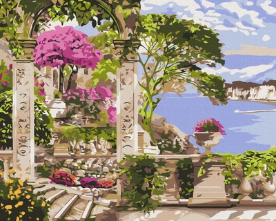 Картина за номерами Brushme Квіти в саду 40x50 см BS53743