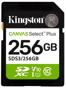 Карта пам'яті KINGSTON 256GB Canvas Select Plus Gen3 (SDS3/256GB)