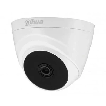 Камера зовнішня HDCVI Dahua DH-HAC-T1A11P (2.8 мм), 1 Мп, 1/2.7' CMOS, 720p/25 fps, 0.04 Lux, день/ніч, ІЧ підсвічування до 20 м, IP67, 85х69 мм
