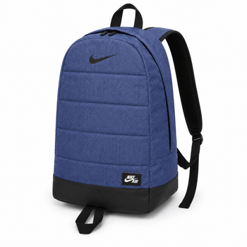Рюкзак матрас Nike синий меланж, черный логотип, 2 ручки,18*47*33см, 25 литров
