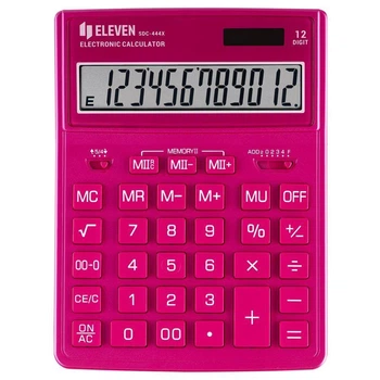Калькулятор Eleven SDC-444X-XRPKE 204x155x32мм Розовый (54419)