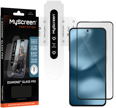 Szkło hartowane MyScreen Diamond Glass Pro do Samsung Galaxy S26 Black (5904433279796)