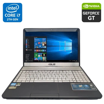 Ноутбук Asus N55S / 15.6" (1366x768) TN / Intel Core i7-2630QM (4 (8) ядра по 2.0 - 2.9 GHz) / 8 GB DDR3 / 750 GB HDD / nVidia GeForce GT 635M, 2 GB GDDR3, 64-bit / WebCam / DVD-ROM б/у