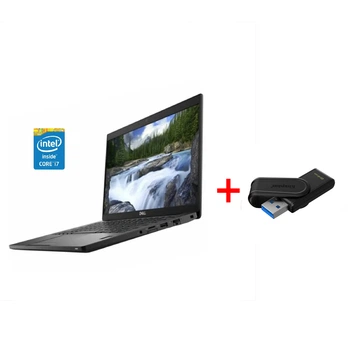 Ультрабук Dell Latitude 7390 / 13.3" (1920x1080) IPS / Intel Core i7-8650U (4 (8) ядра по 1.9 - 4.2 GHz) / 8 GB DDR4 / 256 GB SSD / Intel UHD Graphics 620 / WebCam / Win 11 Pro б/в + Подарунок Флеш-накопичувач Kingston DataTraveler Exodia S 64GB
