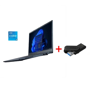 Ультрабук Toshiba DynaBook Tecra A40-K / 14" (1920x1080) IPS / Intel Core i5-1240P (12 (16) ядер по 1.7 - 4.4 GHz) / 8 GB DDR4 / 256 GB SSD / Intel Iris Xe Graphics / WebCam / Win 11 Pro б/у + Подарок Флеш-накопитель Kingston 64GB