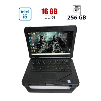 Защищенный ноутбук Dell Latitude 5420 Rugged / 14" (1920x1080) IPS Touch / Intel Core i5-8350U (4 (8) ядра по 1.7 - 3.6 GHz) / 16 GB DDR4 / 256 GB SSD / Intel UHD Graphics / WebCam б/у