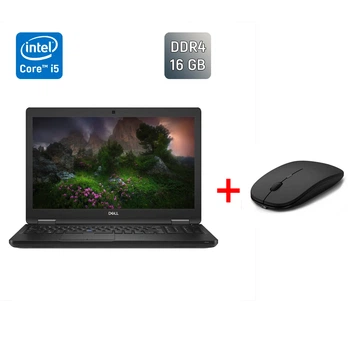 Ноутбук Dell Latitude 5590 / 15.6" (1366x768) TN / Intel Core i5-7300U (2 (4) ядра по 2.6 - 3.5 GHz) / 16 GB DDR4 / 240 GB SSD / Intel UHD Graphics 620 / WebCam / HDMI б/у + Подарок Беспроводная мышь / USB
