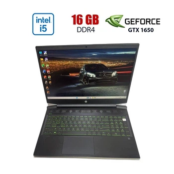 Игровой ноутбук Б-класс HP Pavilion Gaming 16-a0052wm / 16.1" (1920x1080) IPS / Intel Core i5-10300H (4 (8) ядер по 2.5 - 4.5 GHz) / 16 GB DDR4 / 512 GB SSD / nVidia GeForce GTX 1650, 4 GB GDDR5, 192-bit / WebCam б/у