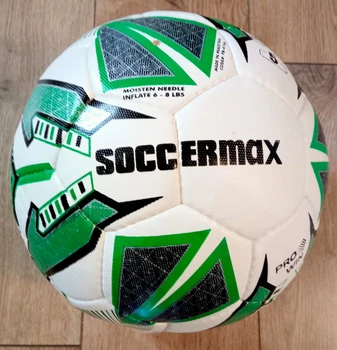 М'яч футбольний HYBRID SOCCERMAX-166, біло-зелений
