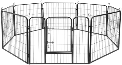 Modułowy kojec dla psa Rebel Animals ze stali rozmiar S 8 paneli 80 x 60 cm RA-1206 (5901890130516)